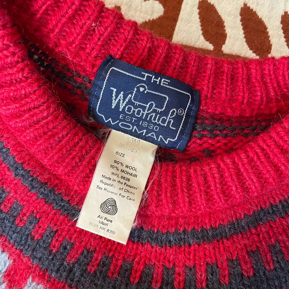 Woolrich Vintage Fair Isle Sweater Wool - Picture 3 of 6